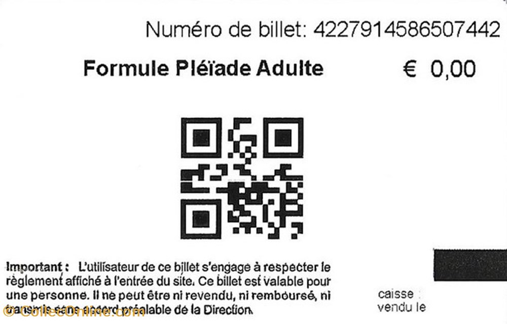 Toulouse - Cité de l'Espace documents anciens tickets entree toulouse cite de espace
