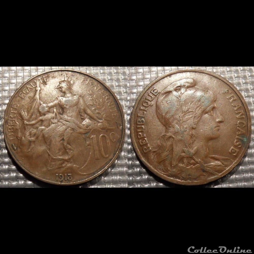 Da 10 centimes Dupuis 1913 monnaies monde france da 10 centimes dupuis 1913
