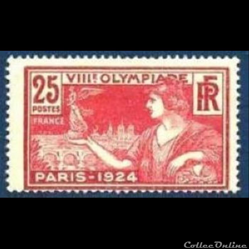 1924 Ces 4 timbres commémorent les jeux olympiques de Paris 3 france assignat 1924 ces 4 timbres commemorent les jeux olympiques de paris