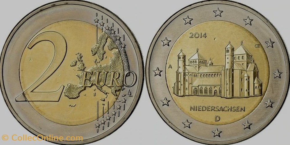 2 Euros 2014 Basse-Saxe monnaies monde allemagne 2 euros 2014 basse saxe