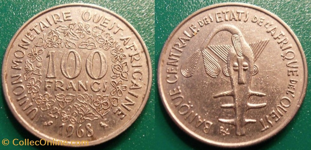 monnaie 100 francs 1968