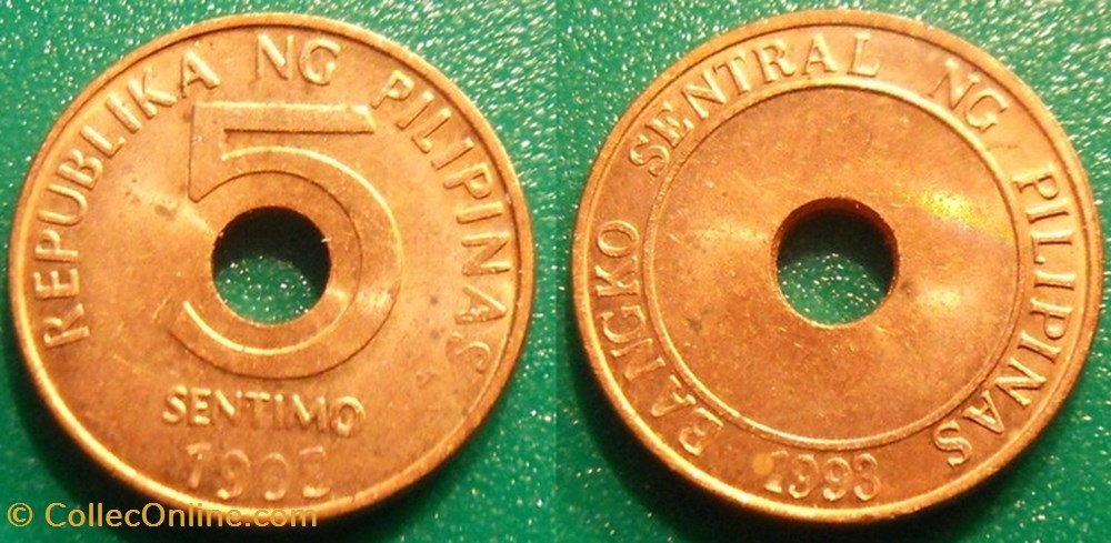 5 Sentimo 1995 monnaie monde philippine 5 sentimo 1995