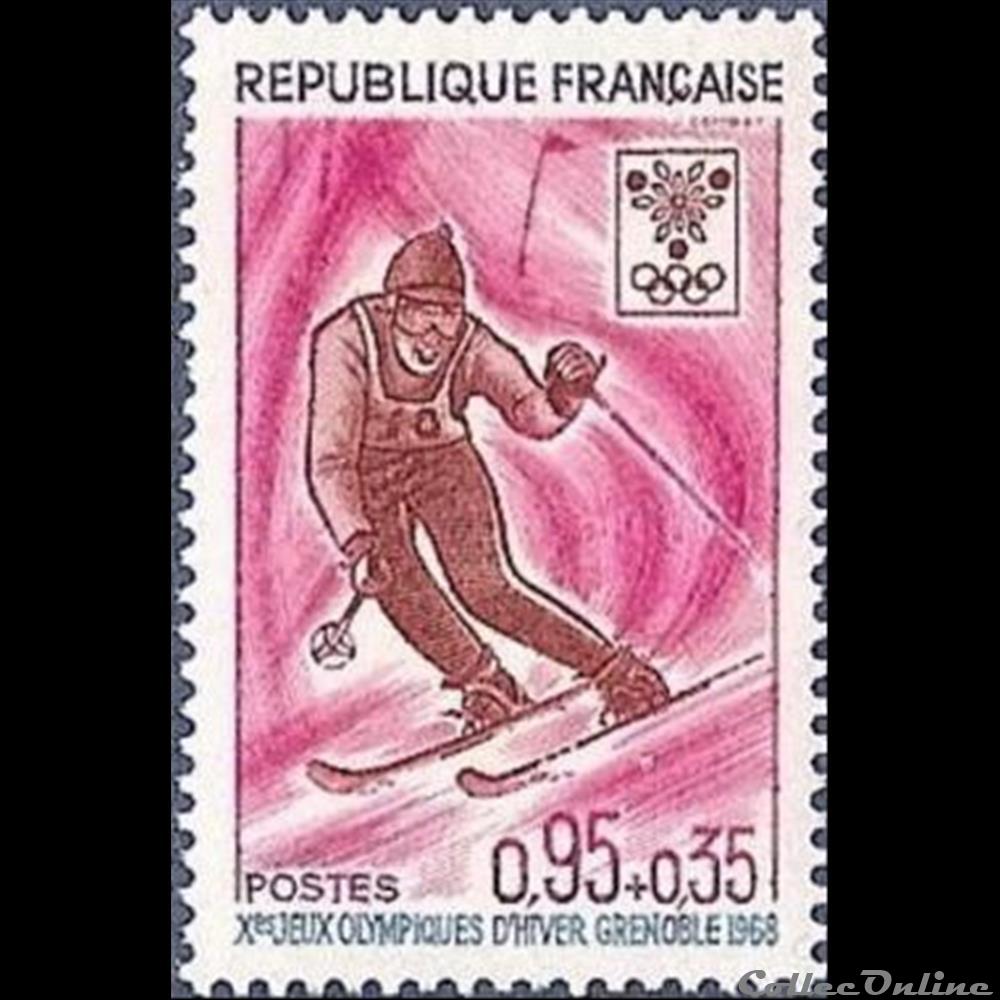 timbre france assignat 1968 jeux olympiques de grenoble