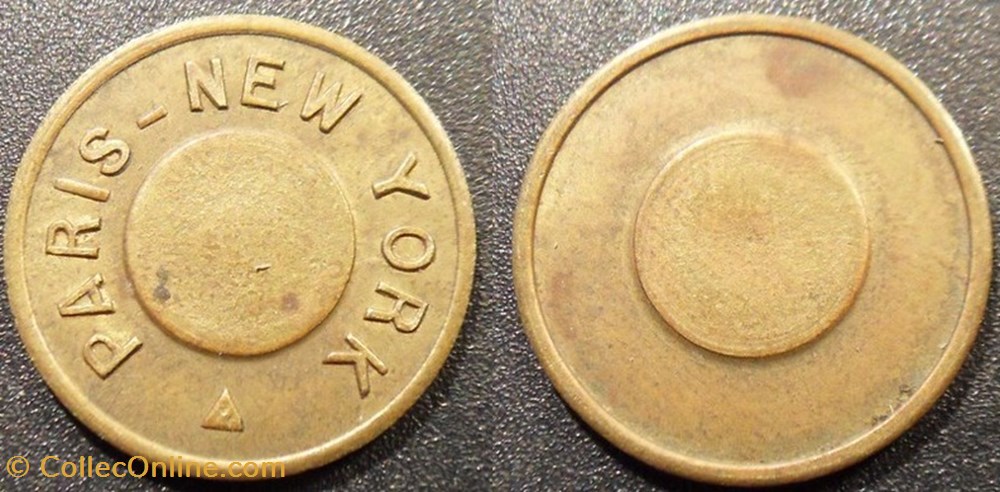monnaies paranumismatique jetons poids b jeton paris new york
