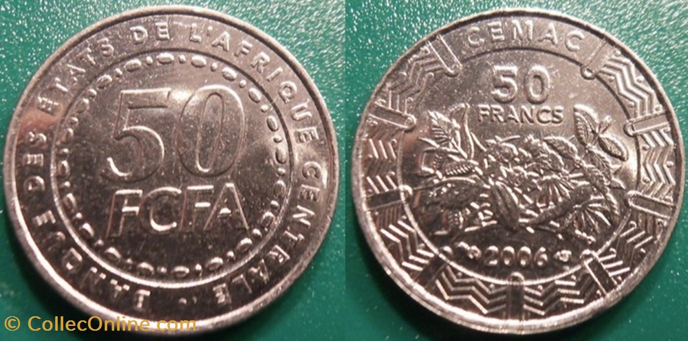 50 Francs 2006 FCFA monnaie monde afrique centrale 50 francs 2006 fcfa