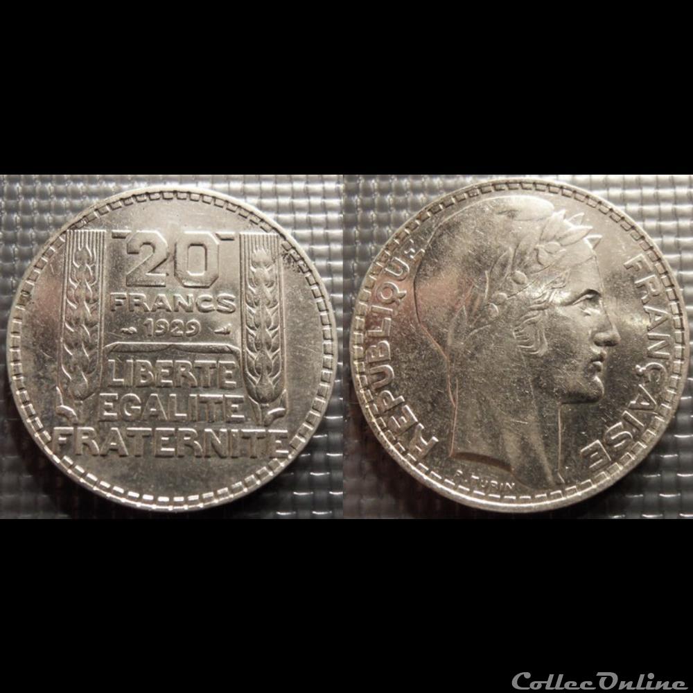 Ma 20 francs Turin 1929 35mm 20g monnaie france moderne ma 20 francs turin 1929 35mm 20g