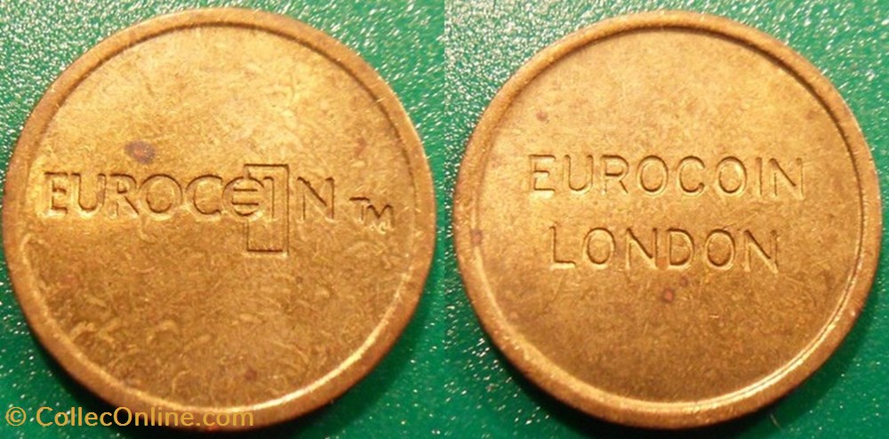 monnaies paranumismatique jetons poids e j etr grande bretagne eurocoin london