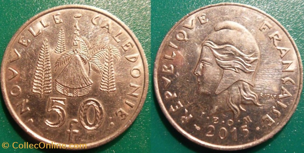 Nouvelle Calédonie 50 Francs 2015 IEOM monnaies colonies francaises nouvelle caledonie 50 francs 2015 ieom