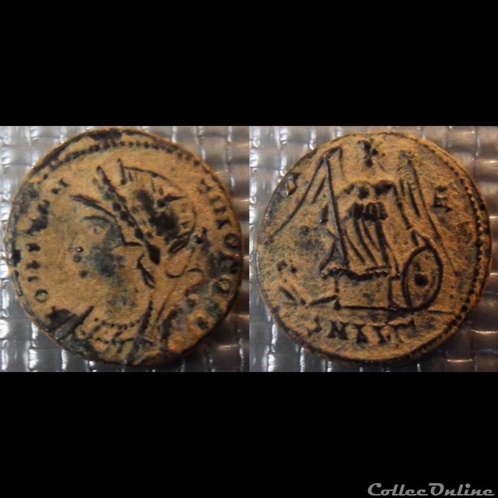 Constantinopolis /victoire pour Alexandrie monnaie antique romaine constantinopolis victoire pour alexandrie