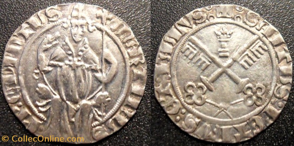 Comtat Venaissin Martin V monnaies europe medievale france feodales comtat venaissin martin v