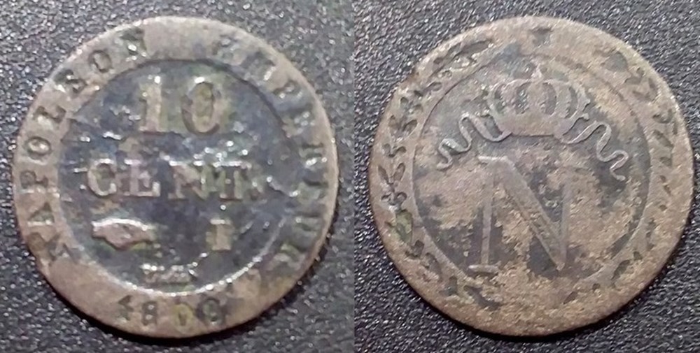 D-Napoléon I 10 Centimes Premier Empire faux Limoges 1808 monnaies monde france d napoleon i 10 centimes premier empire faux limoges 1808