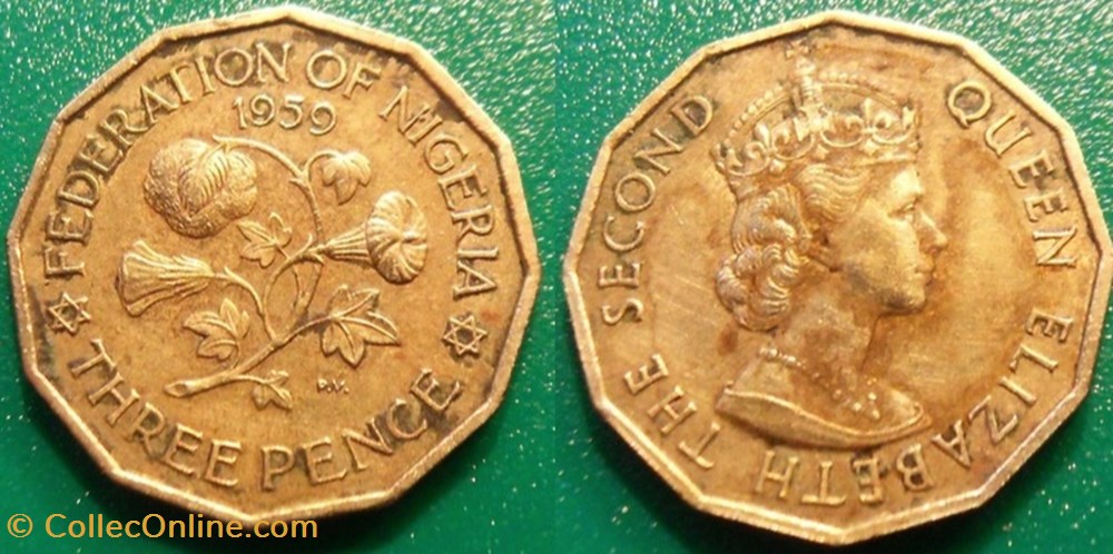 3 Pence 1959 monnaie monde 3 pence 1959