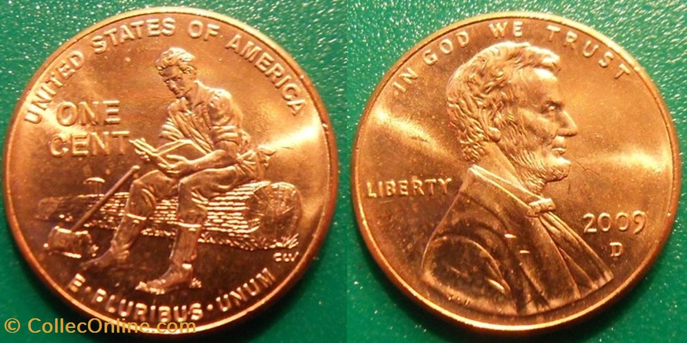 monnaie monde etat uni 1 cent 2009 d