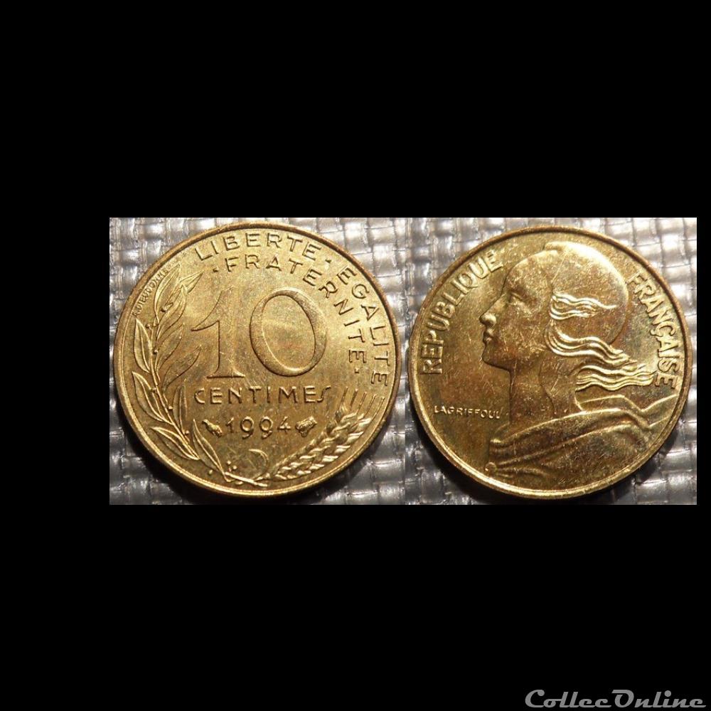 Di 10 centimes Marianne 1994 20mm 3g monnaie france moderne di 10 centimes marianne 1994 20mm 3g