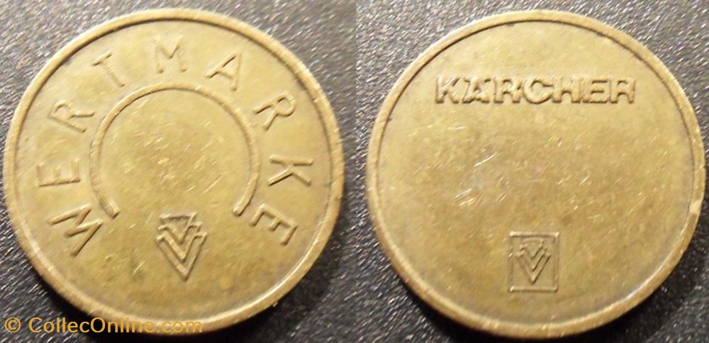 e- J etr Allemagne Wertmarke Karcher monnaies paranumismatique jetons poids e j etr allemagne wertmarke karcher