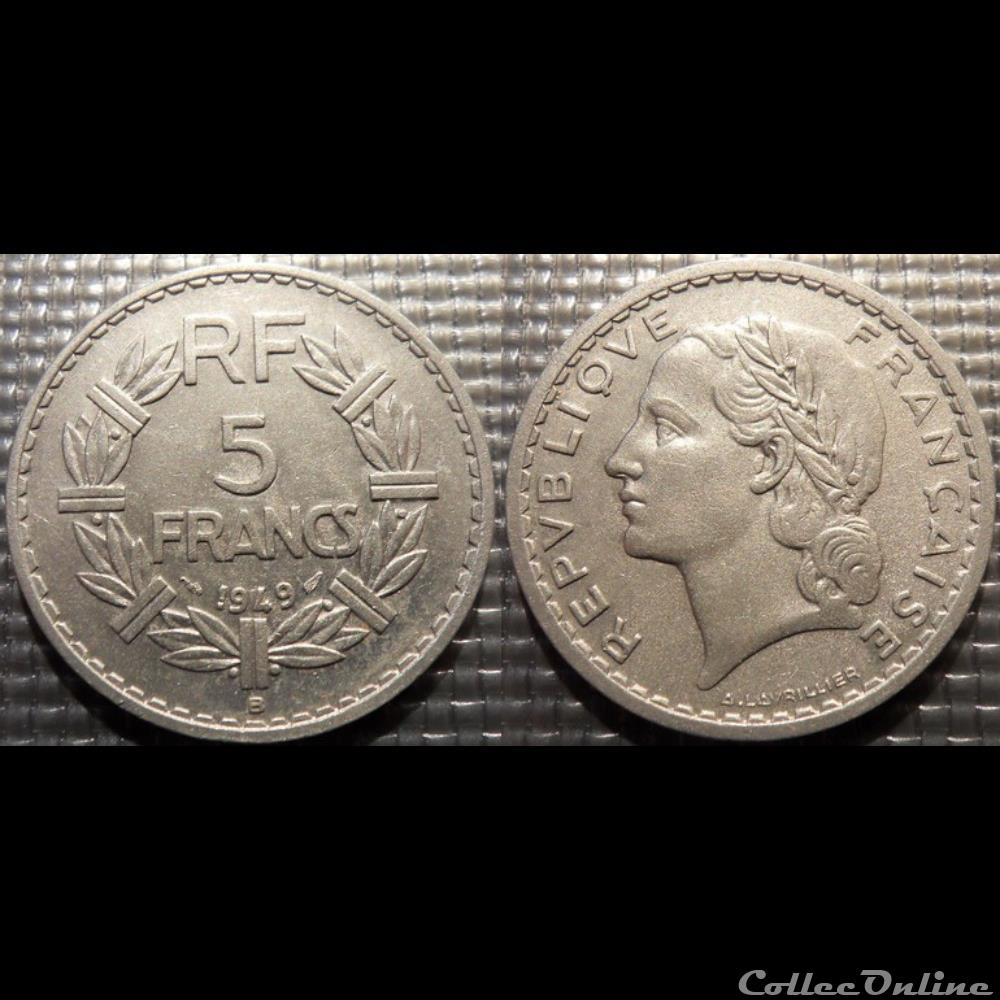 Ke 5 francs Lavrillier 1949 B 31mm 3.5g monnaie france moderne ke 5 francs lavrillier 1949 b 31mm 3 5g