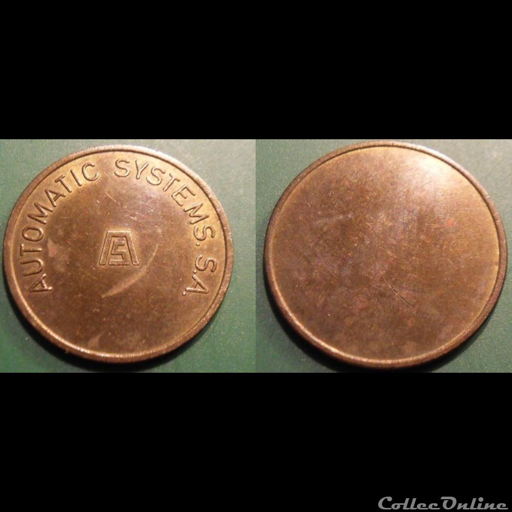 monnaie jeton mereaux e j etr belgique automatic systems s a