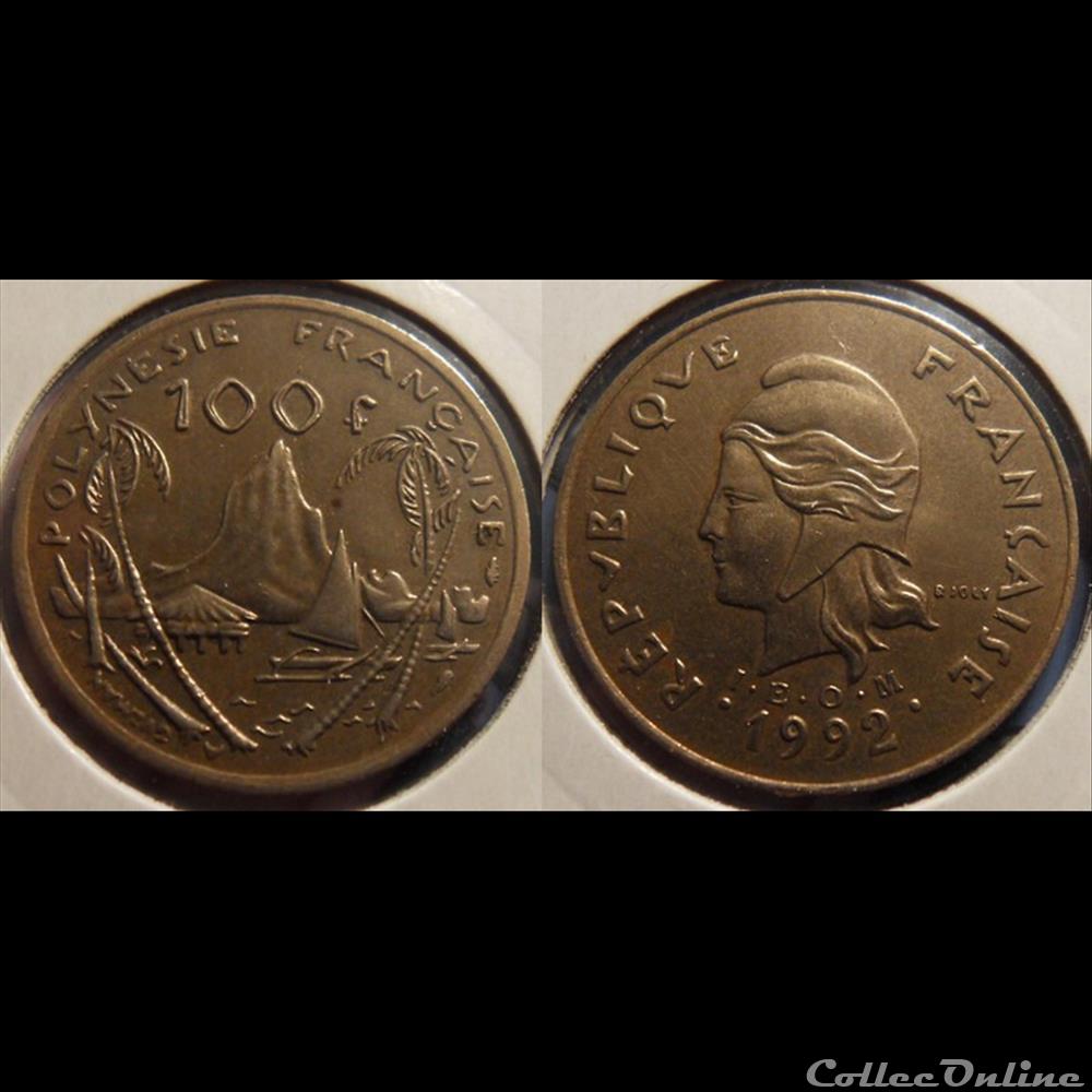 monnaie france colony polynesie francaise 100 francs i e o m dauphin 1992