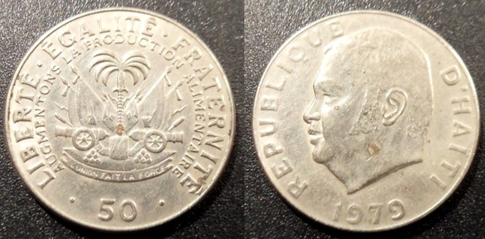 50 Centimes 1975 FAO monnaies monde haiti 50 centimes 1975 fao