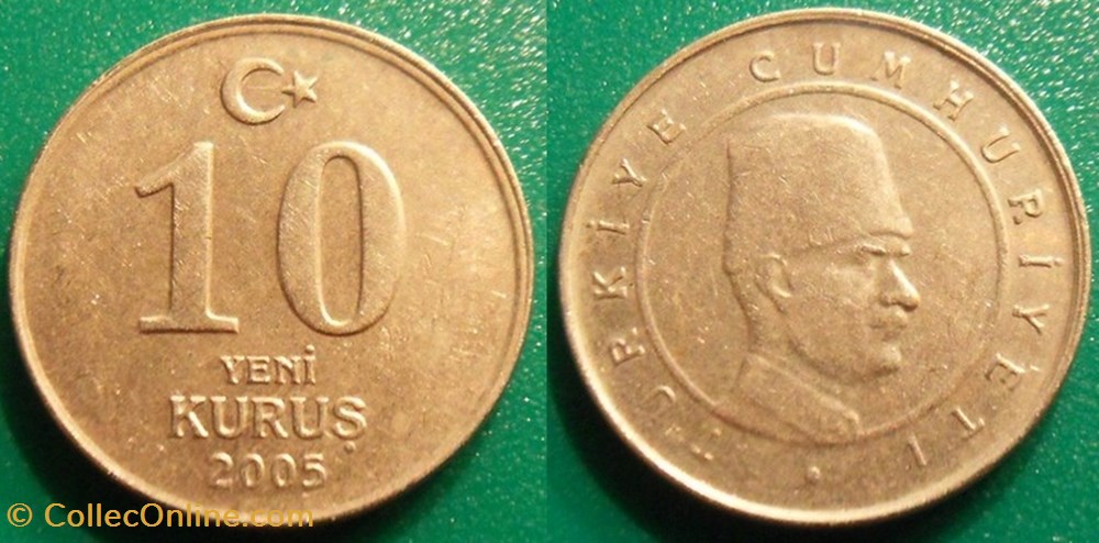 10 Kurus 2005 monnaie monde turquie 10 kurus 2005