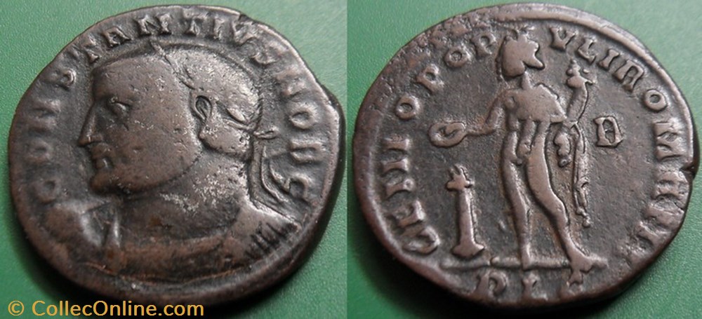 G- Le Bas Empire Constance Chlore Follis monnaie antique av jc ap romaine republicaine imperiale g le bas empire constance chlore follis