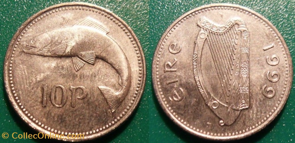 10 Pence 1999 monnaie monde irlande 10 pence 1999