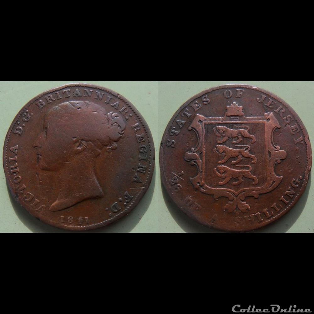 monnaie monde jersey 1 26 shilling 1841