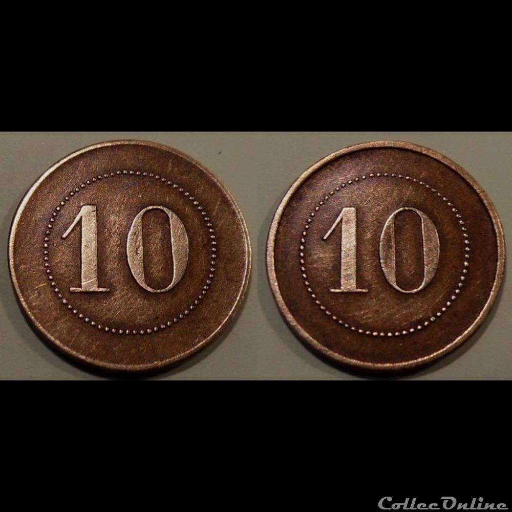 i- Jeton anonyme 10 monnaie mereaux i jeton anonyme 10