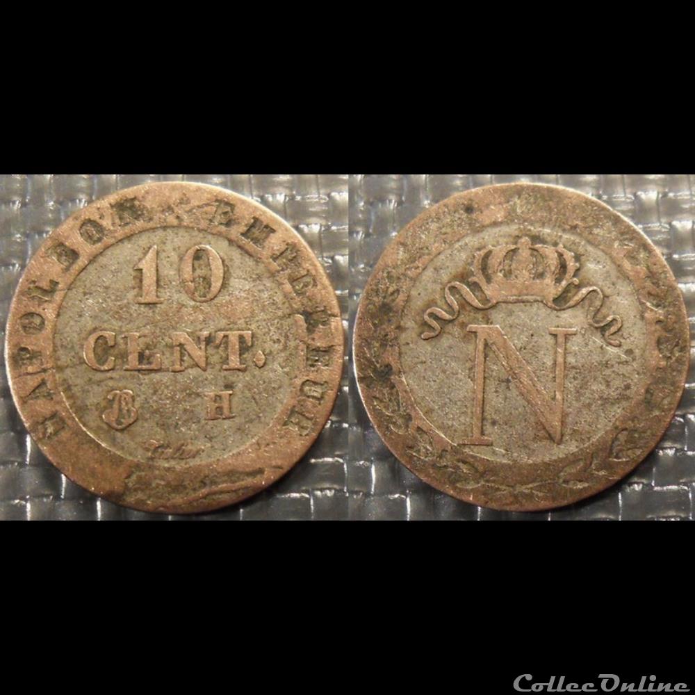 D-Napoléon I 10 Centimes Premier Empire La Rochelle 180. monnaie france moderne d napoleon i 10 centimes premier empire la rochelle 180