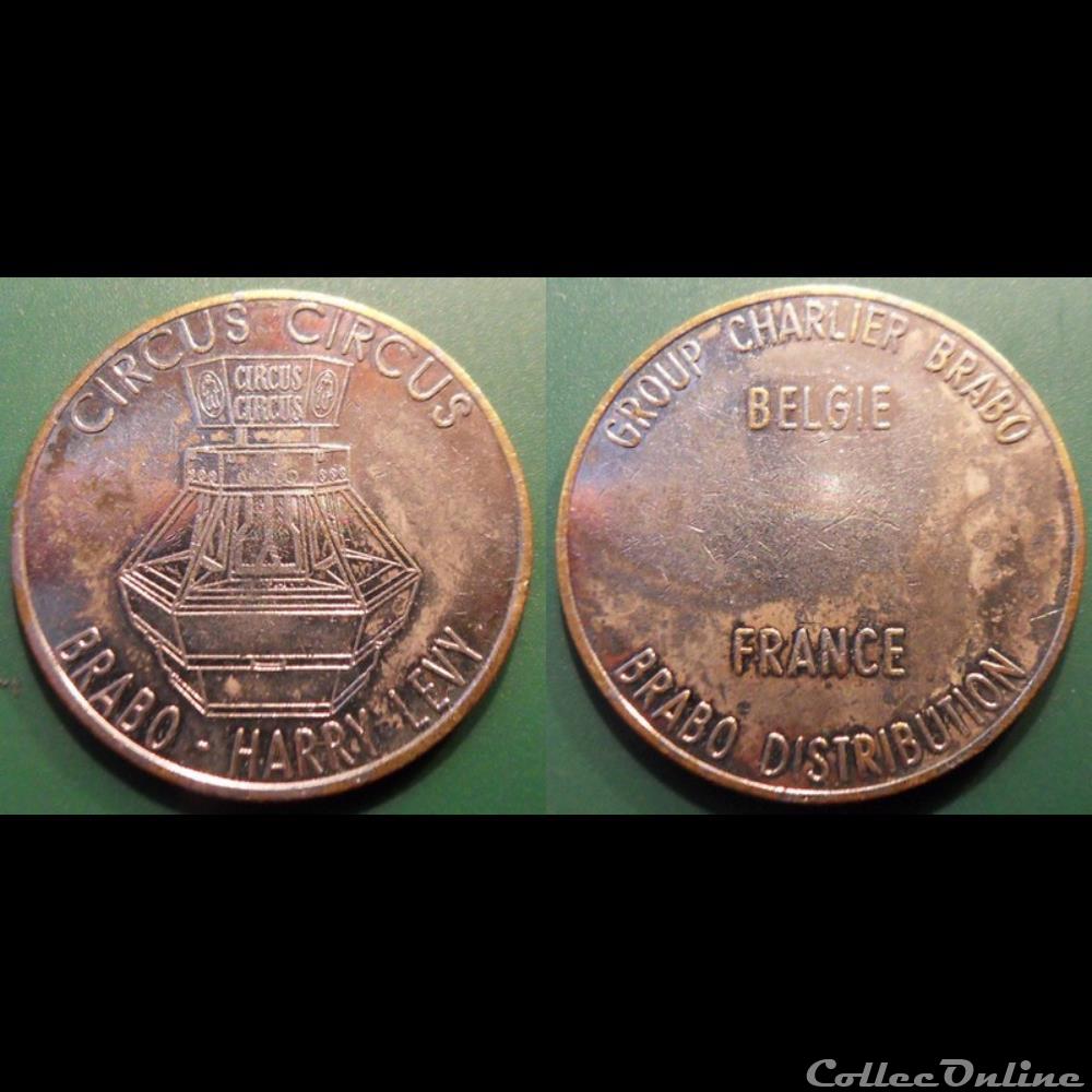 monnaie jeton mereaux e j etr belgique amusement