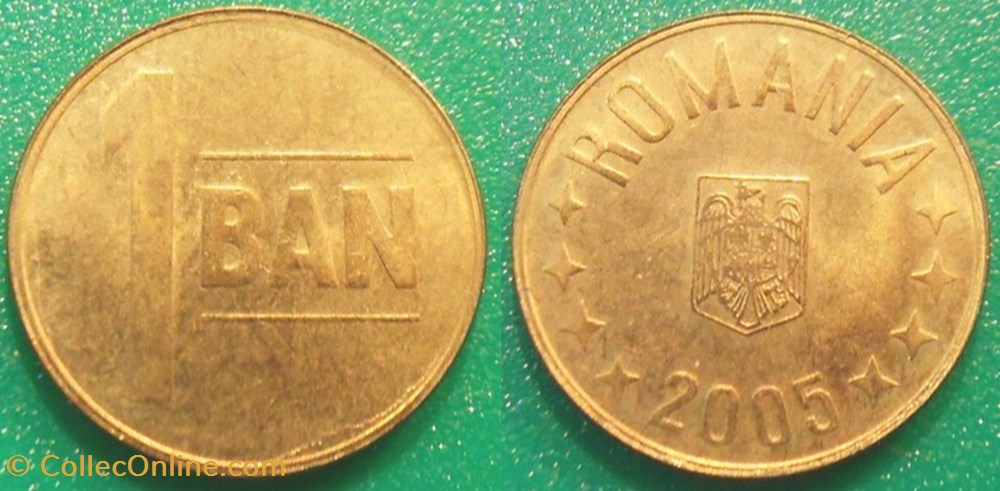 1 Ban 2005 monnaie monde roumanie 1 ban 2005