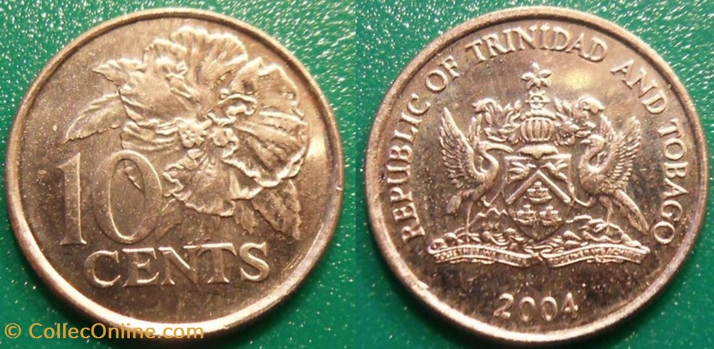 10 Cents 2004 monnaie monde trinite et tobago 10 cents 2004