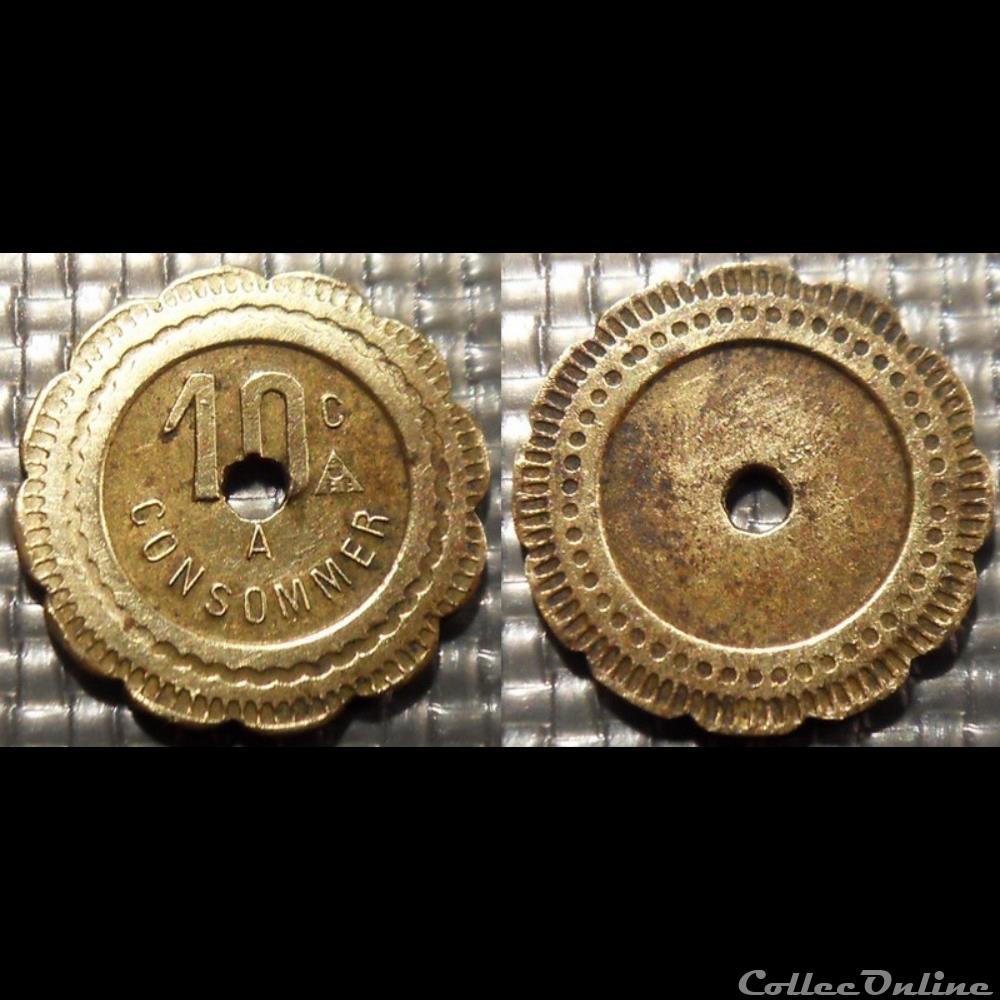 monnaie mereaux f jeton a consommer 10 c