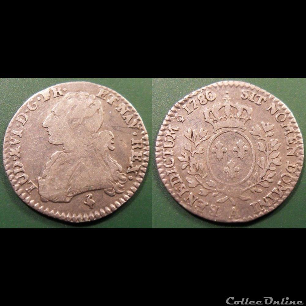 J121 Louis XVI 1/10 Ecu aux branches d'olivier 1780 A monnaie france royale j121 louis xvi 1 10 ecu aux branches olivier 1780 a