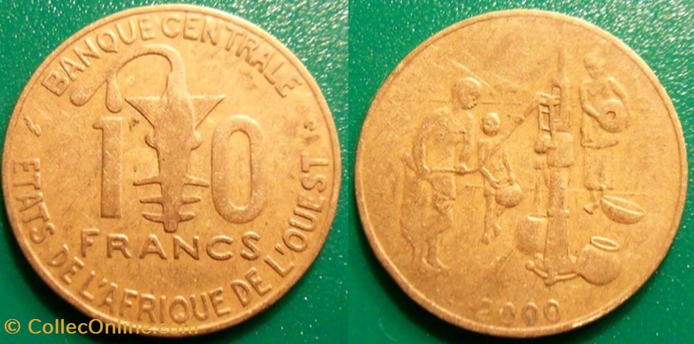 10 Francs 2000 monnaie 10 francs 2000