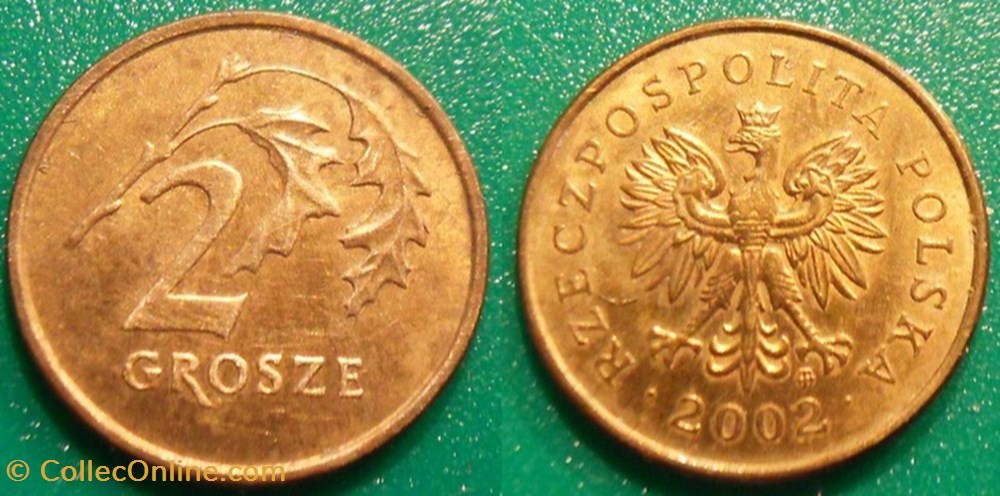 2 Grosze 2002 monnaie monde pologne 2 grosze 2002