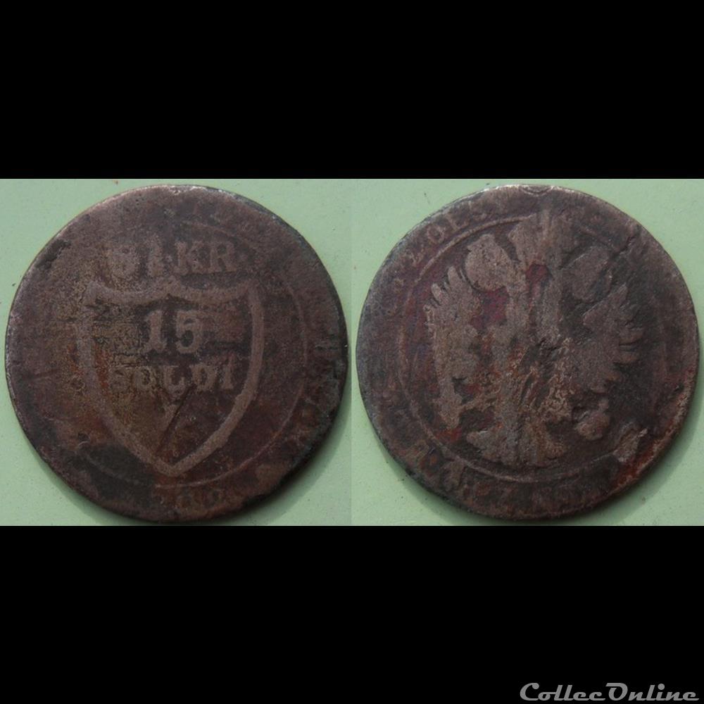 Italie Gorizia 15 Soldi 1802 monnaie monde italie gorizia 15 soldi 1802
