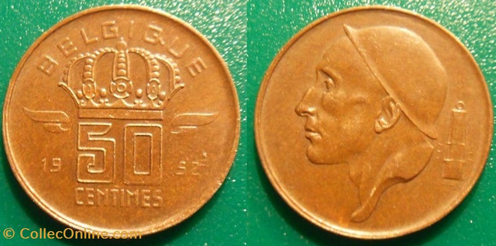 50 Centimes 1952 Belgique monnaie monde 50 centimes 1952 belgique