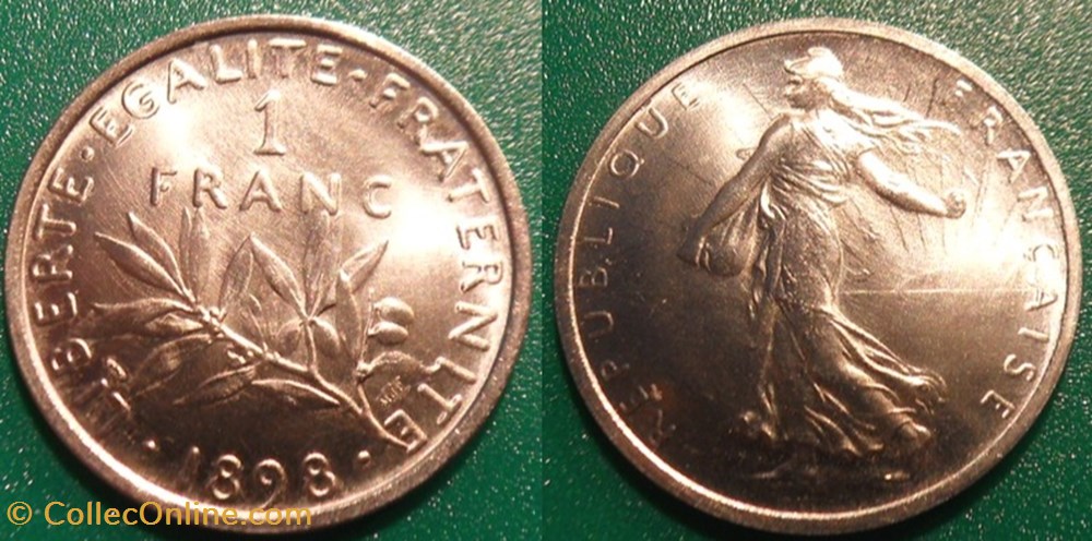 b- Jeton 1 Franc 1898 ou médaille MDP monnaie mereaux b jeton 1 franc 1898 ou medaille mdp