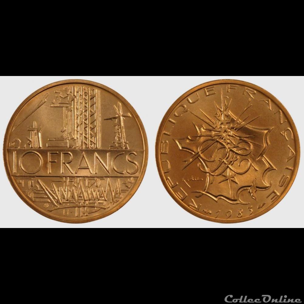 Lg 10 francs Mathieu 1983 26mm 10g monnaie france moderne lg 10 francs mathieu 1983 26mm 10g