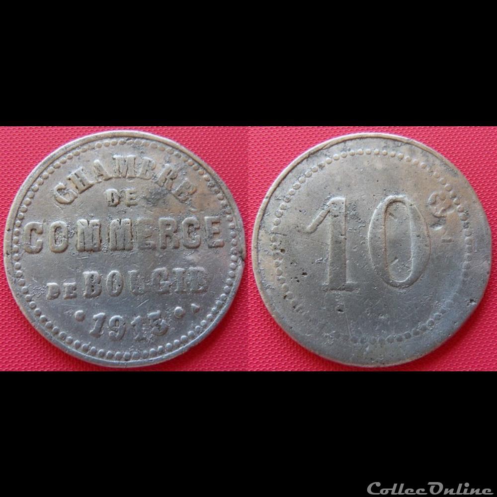 Algérie Bougie 10 Centimes Ch. de Commerce 1915 monnaie france colony algerie bougie 10 centimes ch de commerce 1915