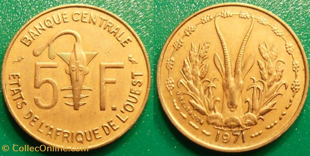 5 Francs 1971 monnaie 5 francs 1971