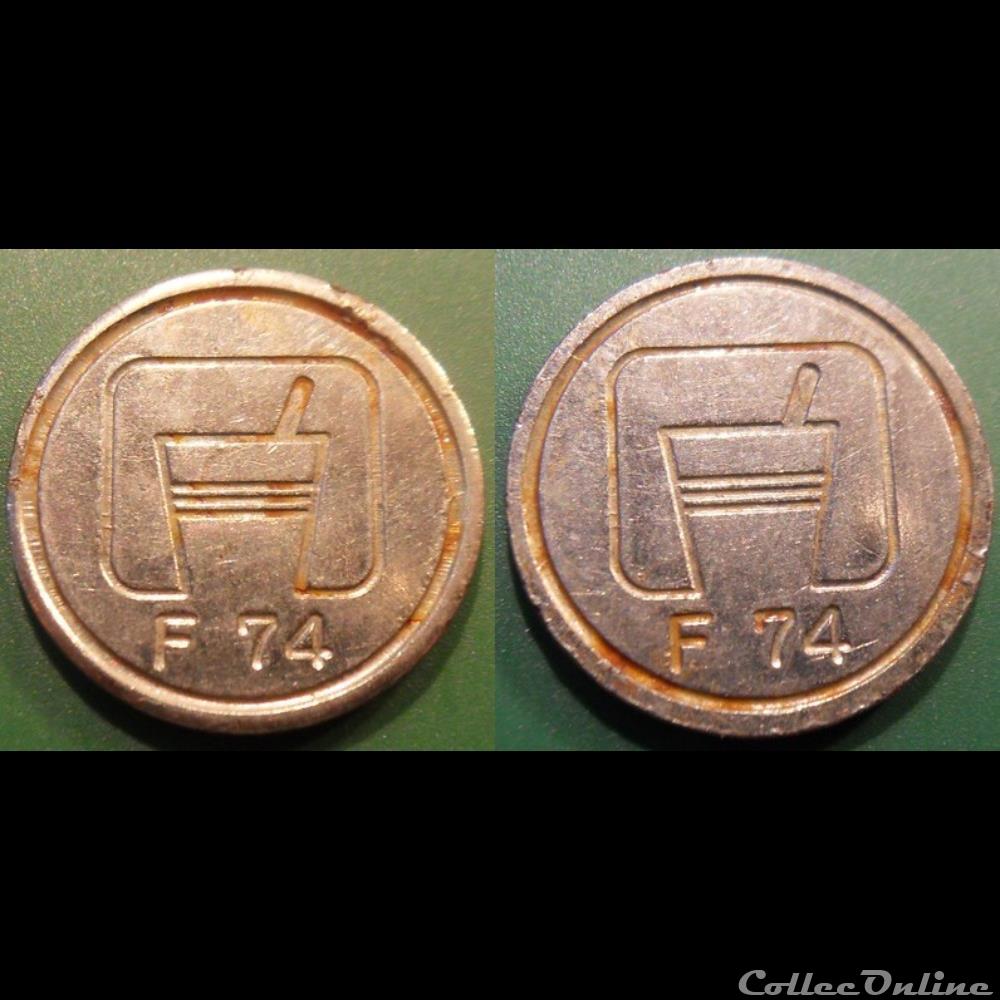 e- J etr Italie F 74 (FAEMA) monnaie jeton mereaux e j etr italie f 74 faema