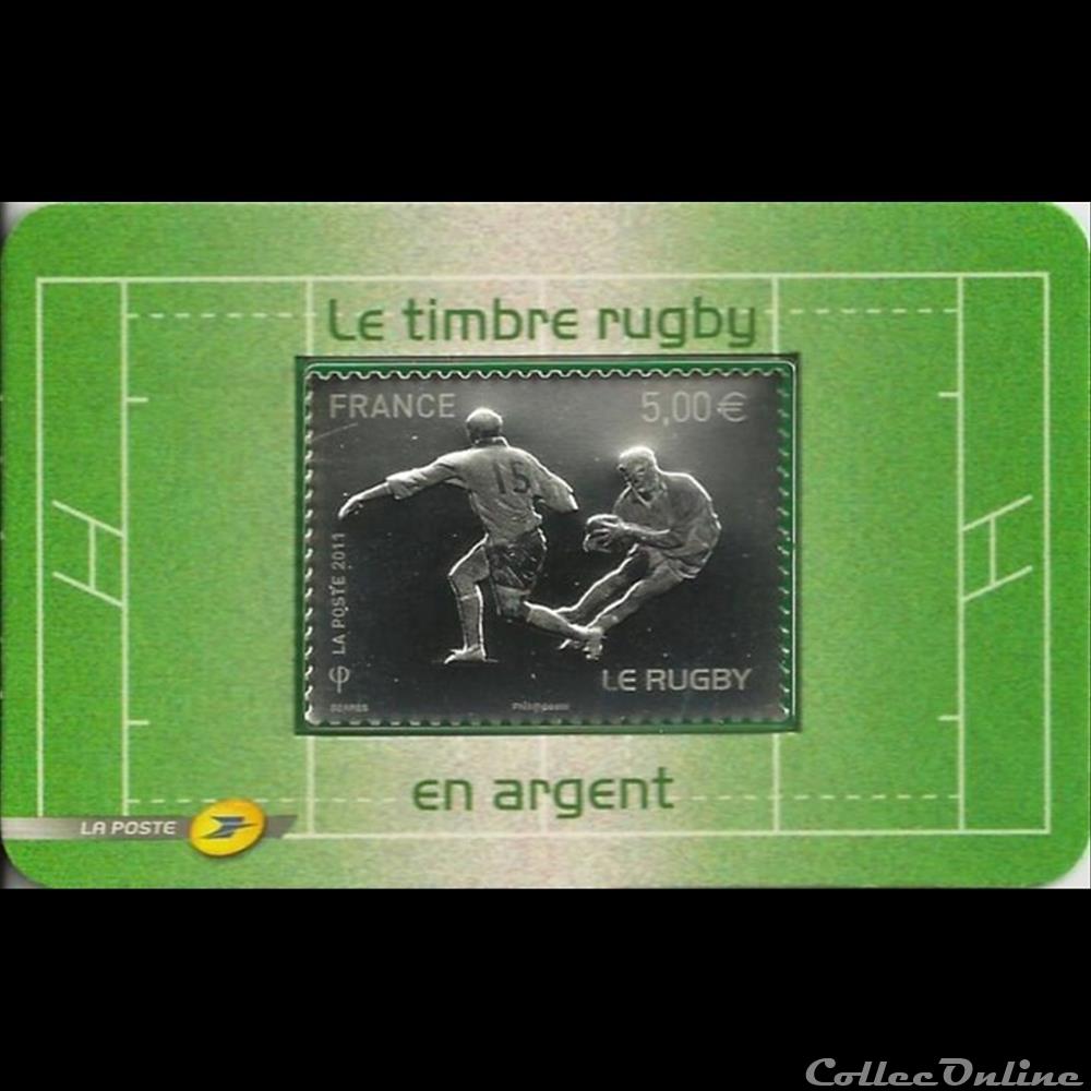france assignat 2011 le timbre rugby en argent