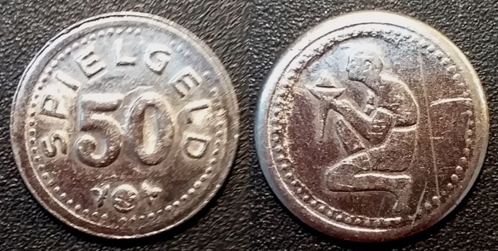 e- J etr Allemagne Spielgeld 50 monnaies paranumismatique jetons poids e j etr allemagne spielgeld 50
