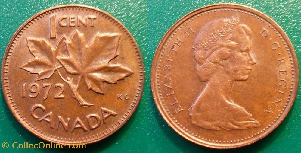 monnaie monde canadum 1 cent 1972