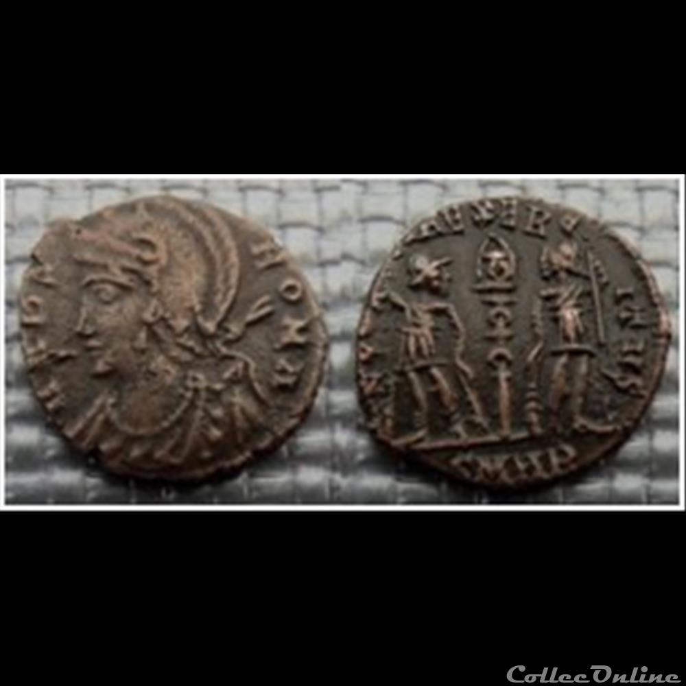 monnaie antique romaine vrbs roma soldats pour heraclee