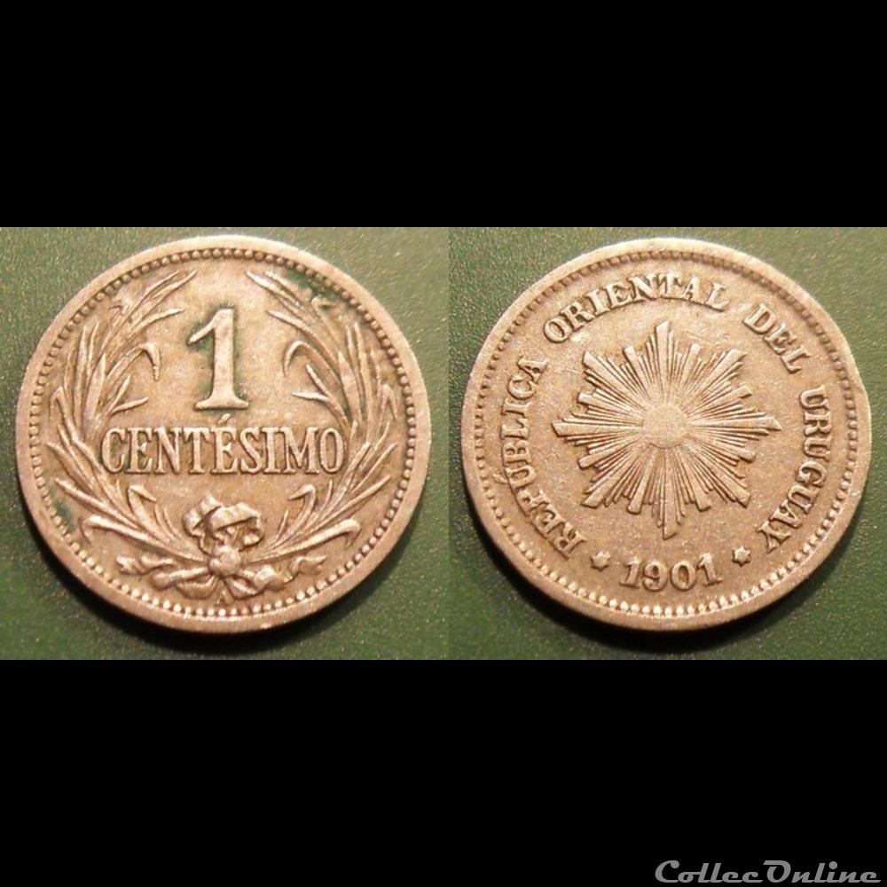 monnaie monde uruguay 1 centesimo 1901