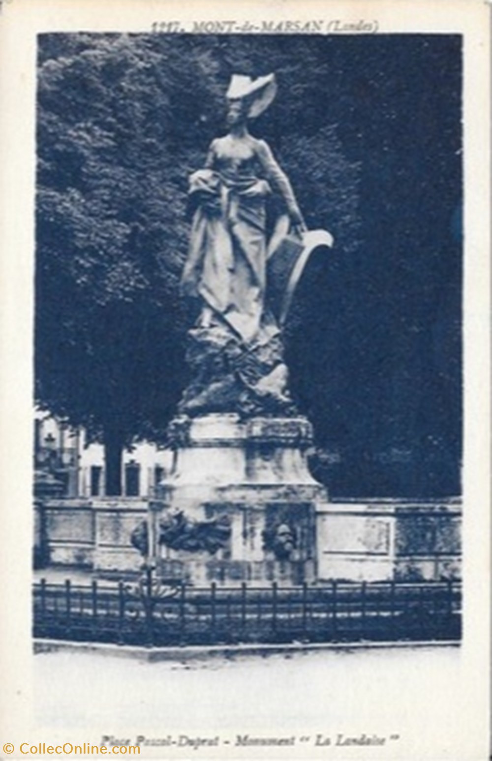 divers carte postale 40 mont de marsan