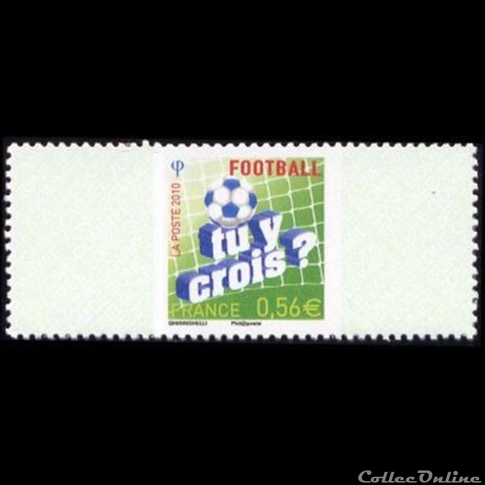 2010 Football à fond, tu y crois timbre france assignat 2010 football a fond tu y crois